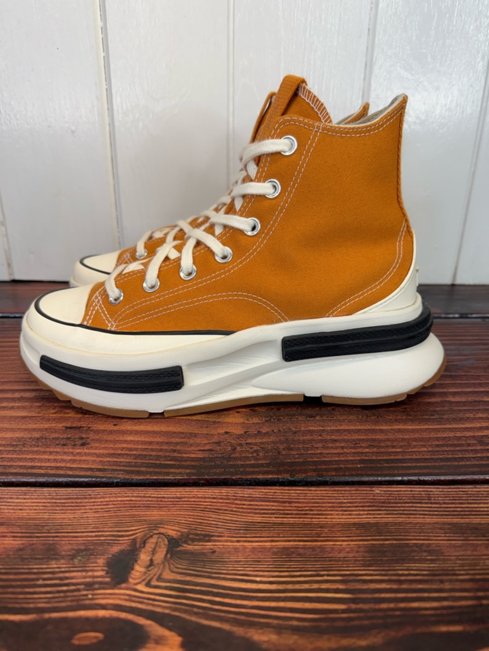 Converse Run Star Legacy CX High Top Monarch Orange Platform Sneakers Womn’s 8.5